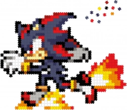 Jixelz REMIX – Pixel-Puzzle aus Kunststoff SONIC: Runnin' Shadow