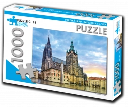 Toeristische editie Puzzel Sint-Vituskathedraal, Praag 1000 stukjes