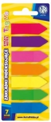 Zelfklevende index-tabs ASTRA, 7 kleuren, 45 × 12 mm