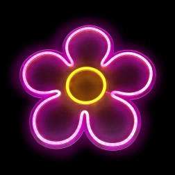 Kinder LED neonlamp Bloem