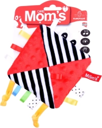 Crinkly cuddle cloth with tags for newborns