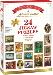 Adventskalender puzzel EUROGRAPHICS Fine Art 24×50 stukjes