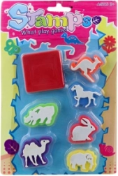 Set stempels dieren met stempelkussen