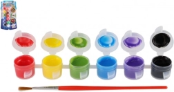 Creatoys textielverf 12 kleuren met kwast