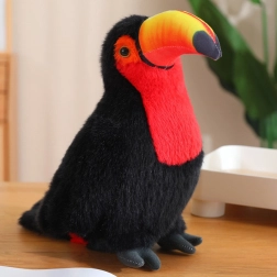 Peluche toucan rouge 20 cm
