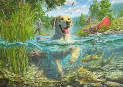 Puzzle Schmidt Labrador Fishing 1000 Pieces