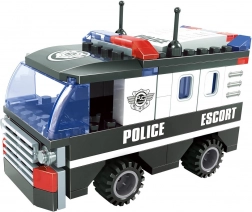 compatible building set bloxo police car 106 pcs