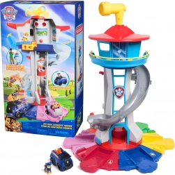Grote uitkijktoren PAW PATROL 81 cm met held Chase en voertuig