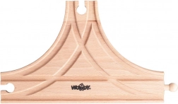 T-splitsing spoor voor houten treinbanen