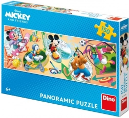 Panoramische puzzel DISNEY Mickey en vrienden – sport, 150 stukjes