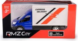 Metalen model bestelwagen EXPRESS DELIVERY 1:43 blauw met pull-back