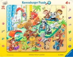 RAVENSBURGER Puzzel Dieren kleuterschool 24 stukjes