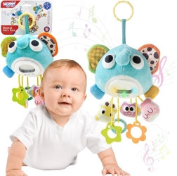 Interactive plush elephant with melodies and hanging toys WOOPIE
