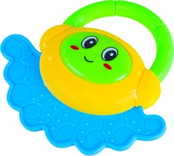 Kleurrijke rammelaar met handvat voor baby’s