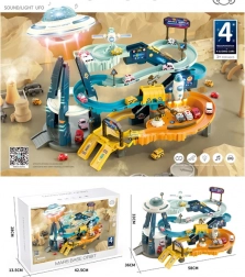 kosmische Mars glijbaan met voertuigen