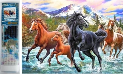 Diamond Painting – Horses in Water 30 × 40 cm