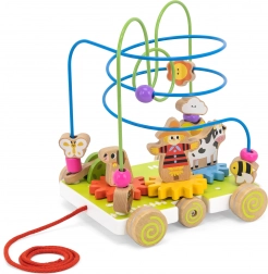 VIGA houten treklabyrint boerderij 2-in-1