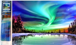 NORIMPEX Diamantschilderen Poolnacht boven het meer 30x40cm