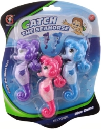 Jouet de bain hippocampes plongeants, set de 3 pièces