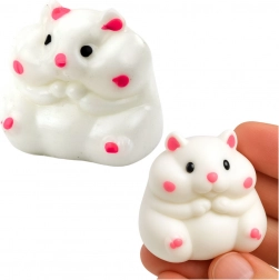 Gniotek squishy antistress hamster blanc 5 cm