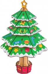 woodcraft houten 3D-puzzel kerstboom