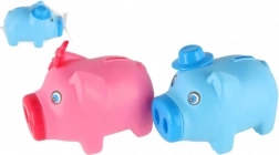 Kunststof spaarvarken 16 × 12 cm, 2 kleuren