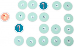 Groot memoryspel snoepjes