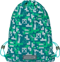 Sac à dos de poche avec Creeper argenté de MINECRAFT