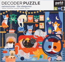 Puzzle Katzen mit 3D-Brille 100 Stk. von Petit Collage