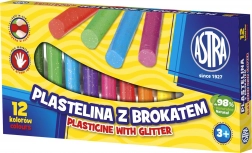 Astra klei met glitter – 12 kleuren