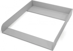 grijze aankleedunit – houten opzetstuk compatibel met IKEA