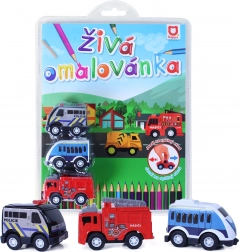 Levende auto kleurplaat