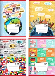 schoolschrift A5 30 vellen gelijnd – woordenlijst 8 mm