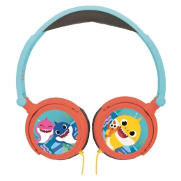 Opvouwbare bedrade kinderhoofdtelefoon BABY SHARK met volumebegrenzing