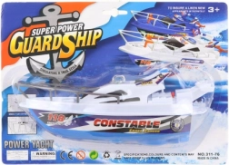 Drijvende plastic boot op batterijen