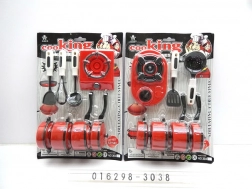 Set kinderkeukengerei met kookplaat