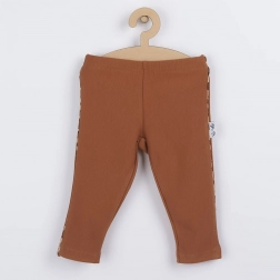 Babykatoenen legging Nicol Mia bruin
