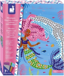 Janod mosaïque sirènes et dauphins maxi