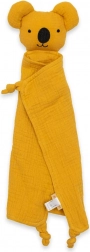 Mousseline knuffeldoekje New Baby Koala mosterd