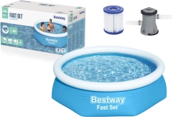 Inflatable Pool BESTWAY Fast Set 244 × 61 cm with Filtration