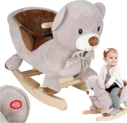 Ourson à bascule en peluche avec siège et sons