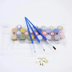 Schilderen op nummer met frame 40 × 30 cm – MOTOR GHOST RIDER