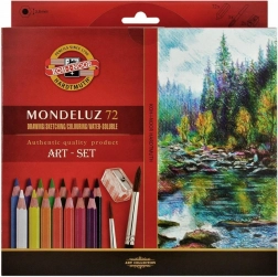 Aquarelpotloden KOH-I-NOOR Mondeluz, set van 72 stuks