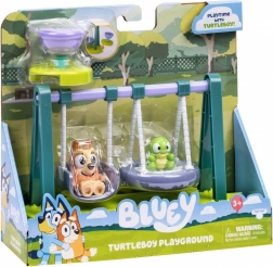 Bluey speelset schommels met schildpad en Bingo-figuur