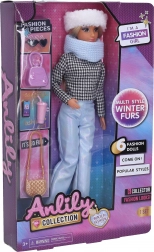 Modepop met accessoires 29 cm