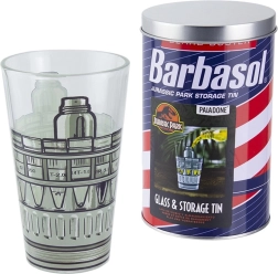 Glas JURASSIC PARK 450 ml in geschenkblik BARBASOL