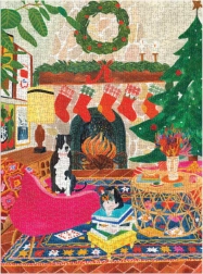 Puzzle Friends by the Fireplace 1000 Pieces