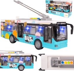 Stadsbus 1:16 met licht en geluid – blauw