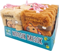 Furry notebook keychain 10 × 8 cm, pack of 12 pcs