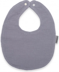 muslin baby bib New Baby grey